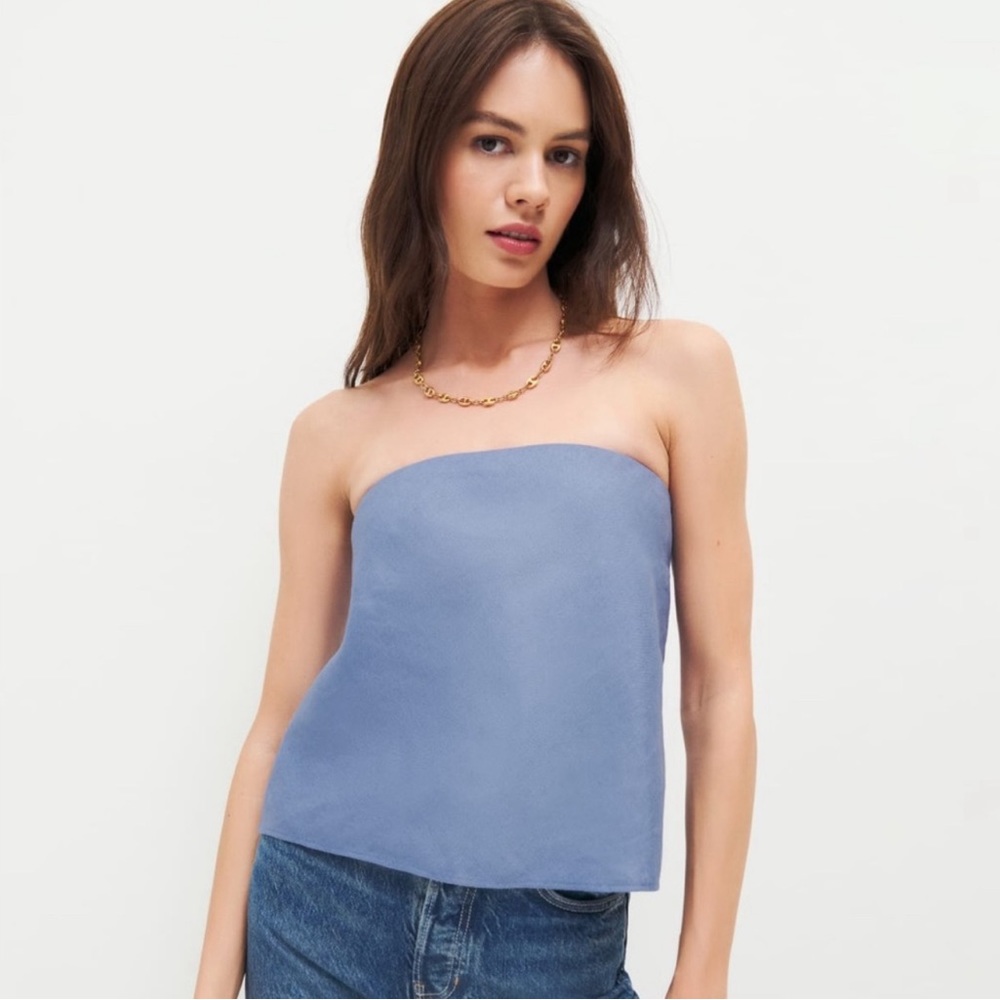 NWT reformation spritz linen top